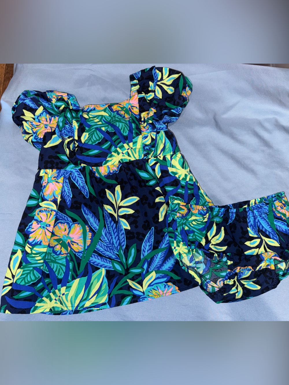 Lilly Pulitzer Girls' Navy dress with bloomers  - Lilly Pulitzer